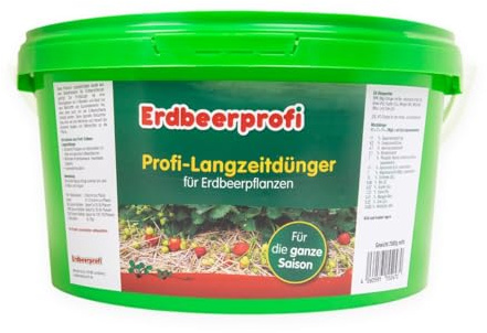 Erdbeerprofi - Dünger für Erdbeeren (2500 g) - Langzeitdünger für Erdbeerpflanzen - Erdbeerendünger - Düngemittel für Erdbeeren