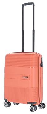 Travelite 4-Rad Hartschalen Handgepäck Koffer klein mit TSA Schloss, Gepäck Serie WAAL: Stabiler Trolley mit recyceltem Innenfutter, 55 cm, 36 Liter