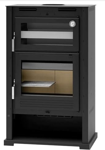 BRICOSOL Estufa Leña con Horno FM Modelo M-107 con Turbina