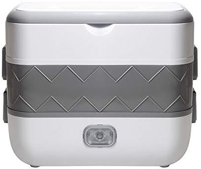 Lonchera Eléctrica Portátil Fiambrera Calefactable Apilable De 200 W Con Tenedor Cuchara Tartera Acero Inoxidable Termo Comida Calentador De Alimentos Portátil Para El Hogar Y La Oficina