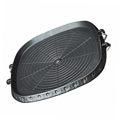 IMIKEYA Plaque Cuisson Barbecue Plat à Rôtir La Viande Plateau à Steak Ustensile De Barbecue pour Extérieur Plat De Cuisson