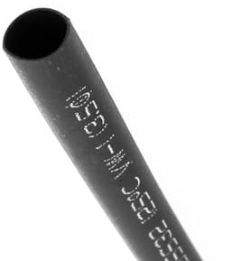 Unifizz Schrumpfschlauch, 3,5 mm Durchmesser, 2:1 Verhältnis, Schrumpfschlauch, Kabelmuffe, 10 m, Schwarz