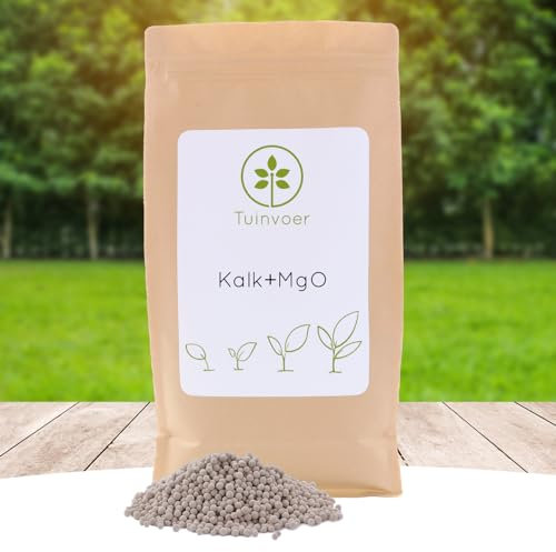 Kalk für Rasen und Garten – 5 kg – 100 m² – Neutralisiert den pH-Wert im Boden + Magnesium für eine tiefgrüne Farbe – Dünger – Rasendünger – Rasenkalk – Gartendünger – Gartenkalkgranulat – wiedervers
