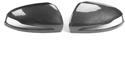 Spiegelkappen Rhyming Seitenrückspiegel-Abdeckkappenverkleidung Für Benz W205 W213 W238 W463 W222 C217 C253 X205 X253 CEGS Für GLC-Klasse Rückspiegel Kappe(Farbe:Kohlefaser-Optik)