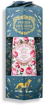 Panier des Sens - Kleine Handcreme - Rose Feuchtigkeitsspendende Handcreme Weihnachtskollektion - Mit Sheabutter & Olivenöl - 97% natürliche Inhaltsstoffe - Weihnachtsedition - 30 ml