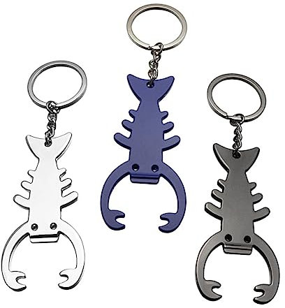 Garneck Keychain Charm Adorable Lobster Shape Metal Keyring Lightweight and Portable Random
