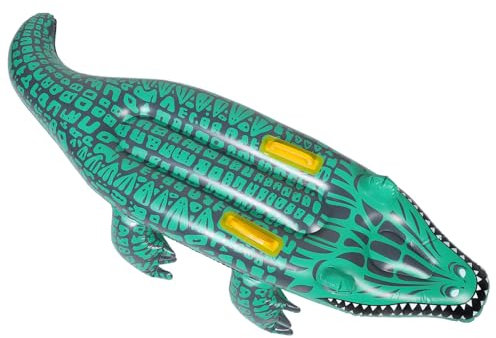 JOINPAYA Inflatable Float Board Alligator Shaped Surfboard for Pool Water Play Inflatable Pool Float Animal Design