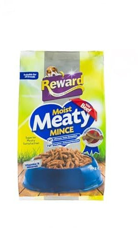 ark future Reward Moist Meaty Mince Adult Dog Food with Vitamins & Minerals – 2kg – Nutritious & Delicious Meal for Healthy, Happy Dogs (1 Pack - Beef)