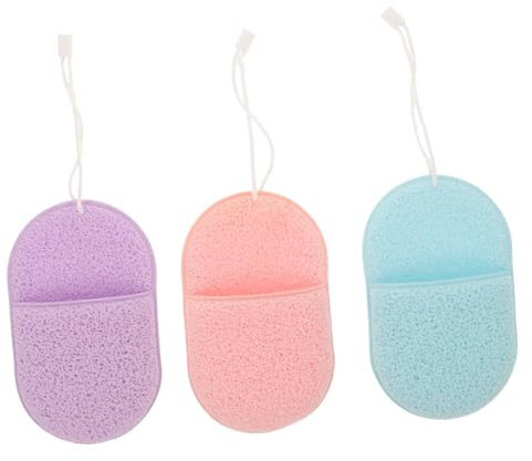 SAFIGLE 3 Esponjas Limpiadoras Faciales Exfoliación Delicada y Eliminación de Maquillaje, Guantes de Dedo, para Limpieza Diaria