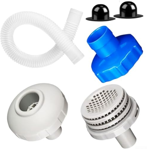 HEBEOT Kit adaptateur de tuyau d'arrosage B pour piscine Intex Deluxe Surfaces Skimmer Adaptateur mural pour 25022E