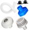 HEBEOT Kit adattatore per tubo flessibile per skimmer, adattatore per tubo di aspirazione per piscina per superfici Intex Deluxe, adattatore per montaggio a parete per skimmer 25022E