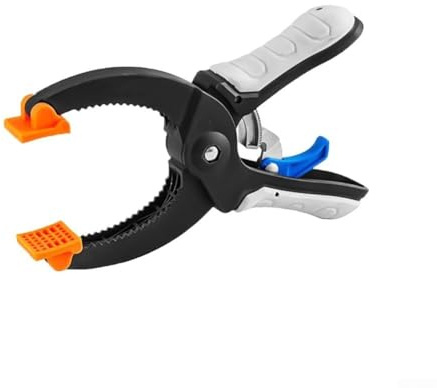 AugustknowU Heavy Duty Woodworking Clamps with Nylon Handle 6 Inch/ 8 Inch Wide Opening Spring Loaded Quick Release Grip for Workshop DIY Projects Material Securing(8 inches)