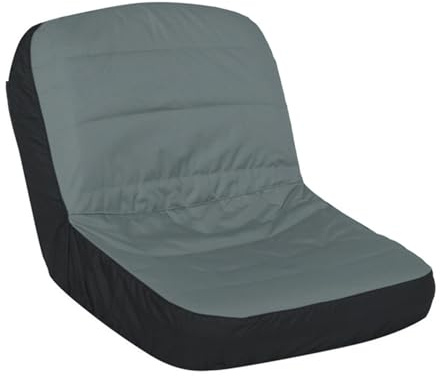ZEPFJHE Housse de protection imperméable pour siège de tondeuse autoportée avec poche arrière pour dossier de siège de 31,8 à 35,6 cm de hauteur