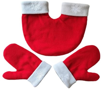 pistro Guantes de Pareja Tomados de la Mano, Guantes Únicos para Correr al Aire Libre, Algodón y Poliéster, Unisex Adultos- Rojo
