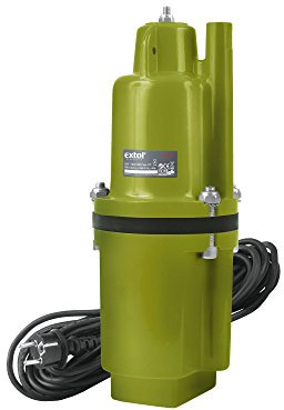EXTOL CRAFT Bomba sumergible para pozo de diafragma, 300 W, 1400 l / h, 20 m