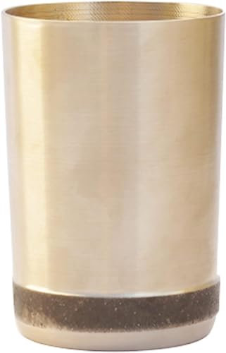 De Kulture Gobelet Fait Main en Bronze Pur Kansa pour Boissons Traditionnelles, 2.5 x 3.6 Pouces