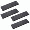 Novaliv 4 placas de pizarra I rectangulares I 40 x 15 x 0,5 cm I Sushi Servier Set Servier Platos para servir platos de piedra negra Tabla para queso