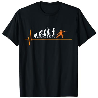 Fechten Degen Evolution Fechter T-Shirt