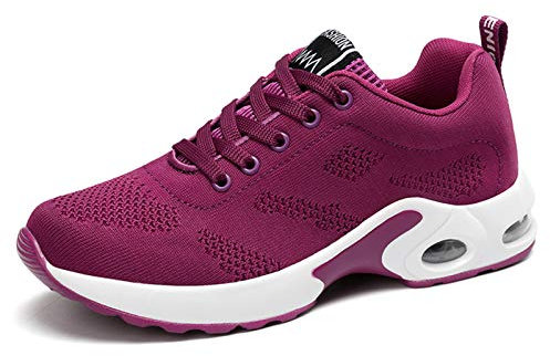 Chaussure de Course Femme Outdoor Mode Sport Sneakers Fille Basket Walking Running Shoes Compétition Entraînement Violet 41 EU