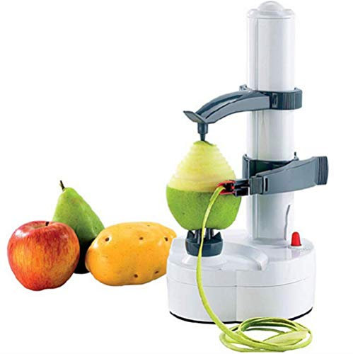 Pelar Peladora eléctrica Peladora de manzanas Peladora de manzanas profesional Peladora eléctrica Peladora de patatas Peladora eléctrica de verduras para frutas y verduras Hoja de acero inoxidable,