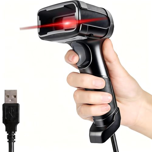 LENVII Escáner de códigos de Barras 2D USB, QR Lector de Códigos de Barras