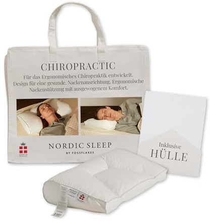 FOSSFLAKES Chiropractic Nackenstützkissen – Ergonomisches Kopfkissen