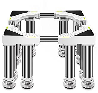 Refrigerator Dryer Base Stand Moisture Proof Washing Machine Base Adjustable Length 45-65cm High 10/15/20/25cm Fridge Pedestal Stand for dishwasher ice maker Wine Cooler (4 legs,29-32cm) (4 Legs