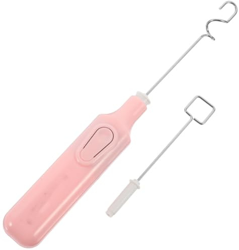 Lurrose Elektrischer Pigmentmischer Mit Zwei Austauschbaren Mischköpfen Tragbarer Farbmischer Für Schnelles Mischen Von Gouachefarben Und Klebstoffpulver Leicht Zu Reinigen 11X1 Zoll