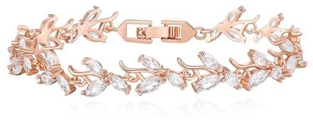 EVER FAITH Tennis Armband für Braut Hochzeit Party Prom Marquise Cubic Zirkonia Elegante Leichte Armkette für Damen