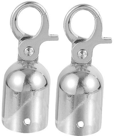 Artibetter 2pièces Embout De Corde Mousqueton Embouts Métalliques Pour Barrière De Sécurité Et Escalier Usage Commercial Et Résidentiel Résistance à Usure