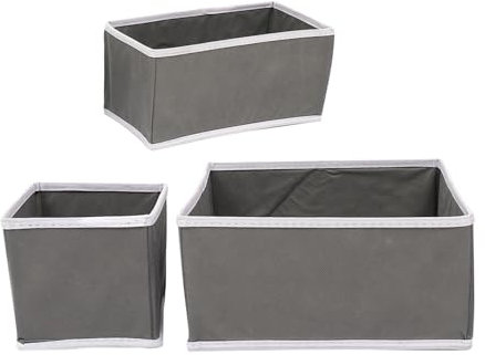 Amosfun 3 Stück Faltbare Unterwäsche Aufbewahrungsboxen Schubladenorganizer Aus Vliesstoff Bh Teiler Für Kleidung Stilvolles Design Für Schlafzimmer Und Badezimmer