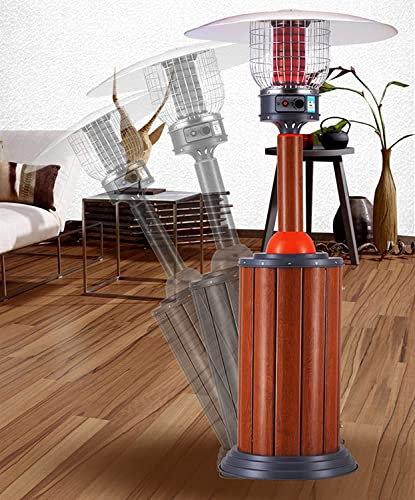 Radiateurs De Terrasse Chauffage De Terrasse 10 KW, Chauffage Au Gaz For Grande Surface, Chauffage De Type Parapluie Réglable En Hauteur À Protection Multiple Avec Couvercle, Intérieur Et Extérieur(Na