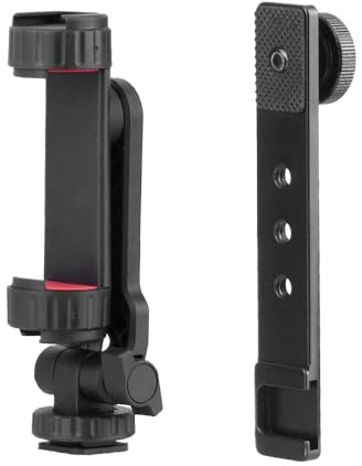Phone Holder Stand for DJI Osmo Pocket 3,Cell Phone Mount Teleprompter Holder Bracket Expansion Protective Bezel with 1/4 Thread Hole Used with Tripod and Extension Rod, POCKET 3 Accessories