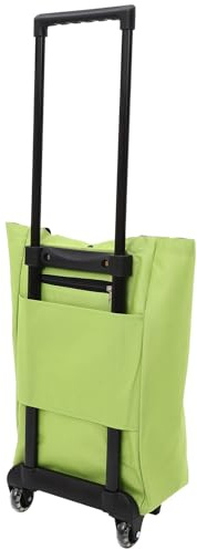 FOMIYES Faltbarer Einkaufswagen mit Rollen und Ziehgriff Tragbare Rolltasche für Lebensmittel und Einkäufe Kompakter Einkaufs Trolley für Damen Platzsparend und Leicht