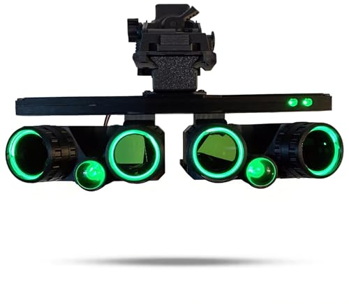 LZAQHMT Taktisches Nachtsichtgerät GPNVG18 (Vier-Augen-Modell) Mit Halterung Airsoft-Helmzubehör Für Cosplay- Und Rollenspiel-Requisiten(Green)