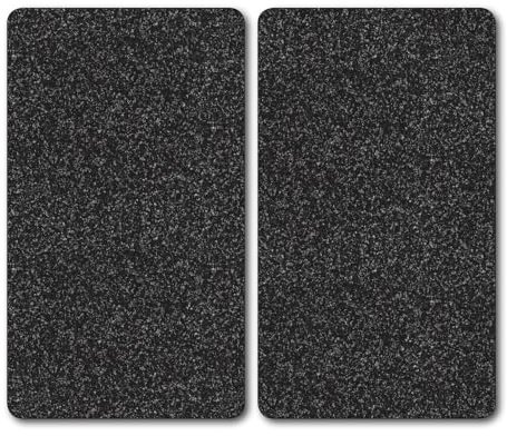 Kesper 3652213 Multi-Glasschneideplatte, 2-er Pack, Motiv: Granit, Maße: 52 x 30 x 1.2 cm