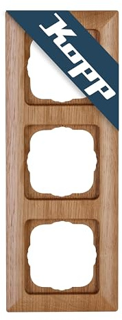 Kopp Milano Marco para interruptor triple, color: roble, 306730069