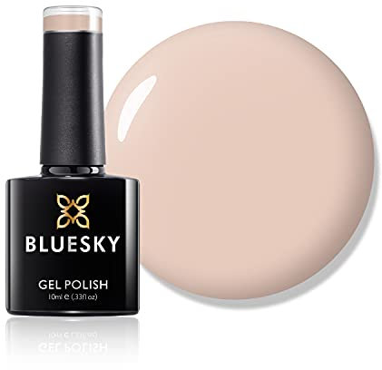 Bluesky Gel Nail Polish, Powder My Nose 80567, Beige, Light, Nude, Pale,Spring, Tan Long Lasting, Chip Resistant, 10 ml (Requires Drying Under UV LED Lamp)