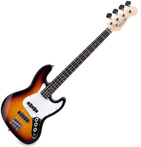 Rocktile Fatboy II SB E-Bass Sunburst - Jazz-Style E-Bass - 2 Single Coil Tonabnehmer - Korpus: Linde - Griffbrett: Palisander - Mensur: 34 Longscale - Sunburst