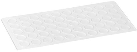 haggiy Elastikpuffer halbkugelförmig - Ø10mm, Höhe 3,0mm, transp. (50 STK.) | selbstklebende Anschlagpuffer, Geräuschdämpfer, für Möbel und Türen Puffer Gummipuffer