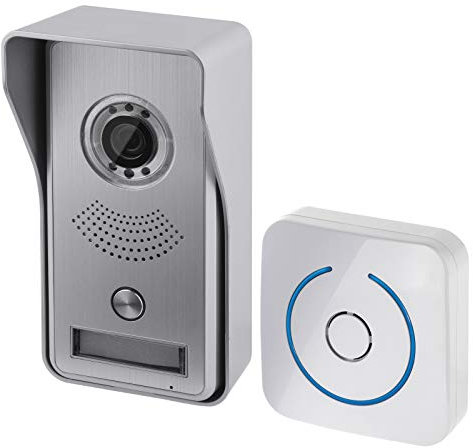 EMOS Video-Türklingel WLAN mit App-Steuerung / Wireless Video-Türsprechanlage mit Kameraeinheit, Klingel und App für Gegensprechfunktion, Bewegungserkennung