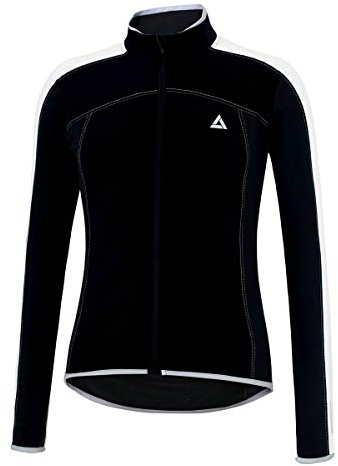 Airtracks Herren Thermo Fahrradtrikot Langarm Pro Line - Winter Funktions Radtrikot - Warm Atmungsaktiv Reflektierend
