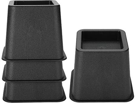 Wakects Sofa Riser,4Pcs / Set 3 Möbelerhöhungen Verstellbarer Bettstuhl Riser Wide Feet Lift Stands Möbelerhöher Betterhöhung, Die sichere Aussparung kann jedes Bettbein