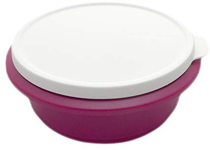 Tupperware Peng Schüssel 1 Liter Rührschüssel Servierschüssel Lila Brombeere Weiß