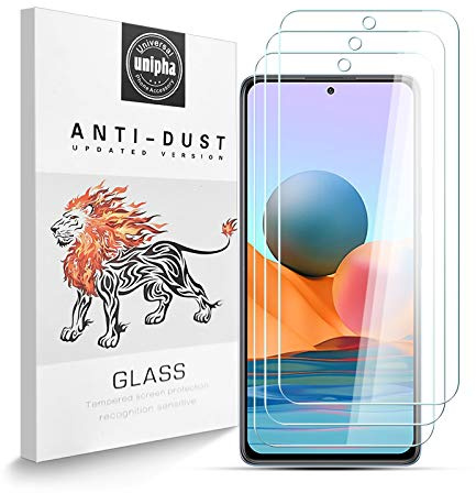 Protector de Pantalla para Xiaomi Redmi Note 10 Pro [3-Pack], Vidrio Templado de 9H Dureza, 2.5D Alta Definicion Alta Sensibilidad, Sin Burbujas Xiaomi Redmi Note 10 Pro Protector de Pantalla
