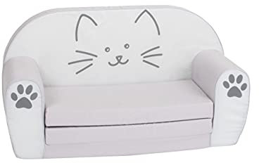 Knorrtoys 68481-Kindersofa-Katze Lilli, Baumwolle, Bunt