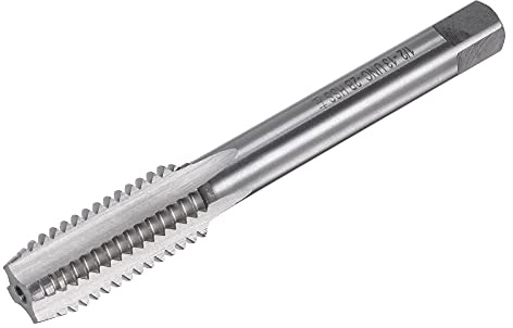 sourcing map Thread Milling Threading Tap 1/2-13 UNC, Left Hand Machine HSS (High Speed Steel) 6542 Uncoated 4 Straight Flutes 2B Tolerance Grade