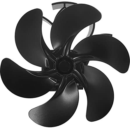 Holzofenventilator | Holzofen Heizung Heizbetriebene Dunstabzugshaube 6 Klinge - Überernährung Geschützter Kamin Ventilator Energieeffizient ruhig für Zuhause drinnen zirkulierende warme Luft
