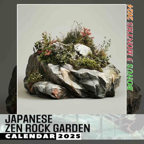 Japanese Zen Rock Garden 2025: Immerse Yourself in a Year of Serene Rock Garden Imagery, Ideal for Relaxed and Efficient Planning in a Spacious Book