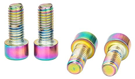 Vdaxvme 4pcs 5x12mm Wasserflasche Käfigschrauben Bolzen Edelstahl Fahrradflaschenhalterungen Rack Hexagons Sockelkopfschrauben Sechsecke Steckdose